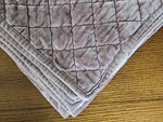 Threshold Velvet Quilt Comforter Queen Luxe Diamond Blanket Bedspread Pink Mauve. Fixed Price $52.99.