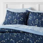 7PC King Floral Printed Microfiber Reversible Comforter & Sheets Set Navy -. Fixed Price $23.99.