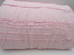 Pottery Barn Kids Lillian Ruched Quilt Cotton Soft Textured Twin Pink Read #319. Fixed Price $51.99.