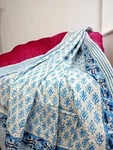 Indian Cotton Block Print Kantha Bedspread Handmade Quilt King Size Blanket. Fixed Price $74.89.