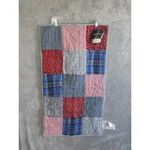 Cremieux King Sham Patchwork Quilt Floral Plaid Striped Red Blue White New. Fixed Price $49.95.