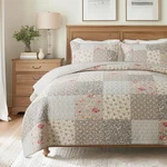 Slpr Walk The Cotswolds Patchwork Cotton Pieced Quilt Set - King Size With.... Fixed Price $178.90.