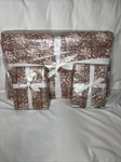 Pottery Barn Sloan Voile Reversible King Quilt Terracotta & 2 Euro Shams. Fixed Price $299.00.