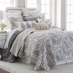 Levtex Home - Tamsin Grey Quilt Set King + Two Pillow Shams Mo.... Fixed Price $225.68.