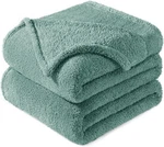 Exclusivo Mezcla Queen Size Flannel Fleece ( 90X90 In ), Celadon. Fixed Price $44.99.