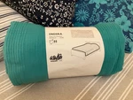 New Nip Ikea Indira Woven 100% Cotton Teal Bedspread Throw 91 X 98" Full Queen. Fixed Price $60.00.