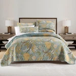 Wistown Cotton Bedspread Bedding Coverlet King, Rustic Sage Green Floral. Fixed Price $106.08.
