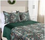 Home Reflections Printed Velvet Reversible Coverlet Set- Queen. Fixed Price $99.99.
