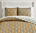 Pottery Barn Quinn Striped Floral Quilt King/cal. (us Stock). Fixed Price $135.99.