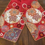 Journey To India Boho Table Runner Embroidered Floral 13"X70" Hippie. Fixed Price $22.88.