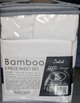 King Size Bamboo Bed Sheet. Soft, Cozy, Cool And Washable. 2000 Series. Fixed Price $25.00.