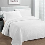 Fancy Collection Luxury Bedspread Coverlet Embossed Solid White New.... Fixed Price $60.26.
