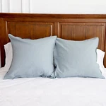 Linen Euro Shams Basic Style Solid Color 24" X (pack Of 2) Dusty Blue. Fixed Price $36.88.