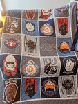 Rare Disney Star Wars Twin Comforter And Sham Euc. Fixed Price $149.00.
