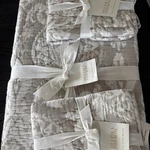 3 Pc Set Pottery Barn Deepika Padukone Queen Quilt + 2 Std Shams Neutral New. Fixed Price $290.00.