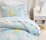 Pottery Barn Heritage Sunshine Rainbows Quilt - Twin & Shams Standard. Fixed Price $134.89.