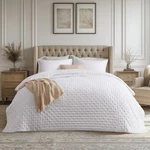 Queen Size 90 X 96 In Lightweight Ultrasonic Clover Bedsure Quilts Summer. Fixed Price $59.99.