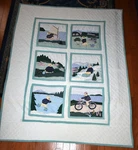 Vintage Ll Bean Bear Quilt - 80 X 63 Outdoors Nature. Fixed Price $114.95.