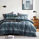 Vinta Cotton Duvet Cover King Size, Grey & Taupe Paisley Floral. Fixed Price $54.99.