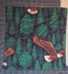 Eagles Birds Hand Made Quilt By Pine Needlers Of Mi Lodge Cabin Rv Home Camp. Fixed Price $38.03.