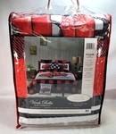 Virah Bella 3PC King Cabin Quilt Bedding Set Farm Life Red Truck Home Shams. Fixed Price $64.95.