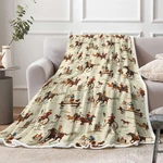 Western Cowboy Throw Blanket, Native American Boho For Couch So.... Fixed Price $31.56.