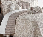 Laural Manor Toile Garden Fine Linen Bedspread - Taupe King. Fixed Price $129.99.