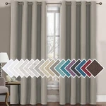 H.versailtex Linen Blackout Curtains 84 Inch Long For Bedroom/living Taupe. Fixed Price $7.29.