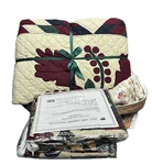 Queen Size Quilt Set By American Designs 90"X90" Evening Star Nwt 100%COTTON. Fixed Price $109.99.