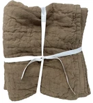 New Pottery Barn Belgian Flax Linen Hand Stiched King Shams Set Of 2 Bronze. Fixed Price $69.95.