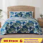 Tommy Bahama Southern Breeze Reversible 3-PIECE Quilt Set. Fixed Price $79.77.