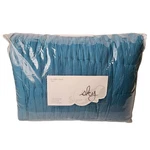 Twin Pickstitch Blue Quilt Bedding Ruched Feminine Cottagecore Cotton Sky New. Fixed Price $79.99.