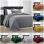 3 Piece Embossed Quilted Bedspread King Size Comforter Set Coverlet Throws. Fixed Price $29.69.