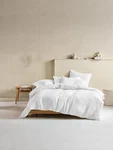 Linen House Micro Waffle Quilt Cover Set (white) - King. Fixed Price $127.14.