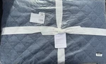 Pottery Barn Belgian Flax Linen Diamond Quilt - Full/queen Denim New. Fixed Price $185.99.