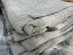 Pottery Barn Belgian Flax Linen Hand-stitched F/q Quilt Flagstone Sample New. Fixed Price $129.99.