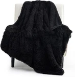 Bedsure Gentlesoft Fluffy Black Throw Blanket (50" X 60"), 05-. Fixed Price $48.00.