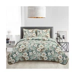 Stratford Park All Season Green White Floral Quilt Set Queen Size, Bedspread .... Fixed Price $133.61.