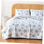 Coastal Quilt Set 3-PIECE Size Nautical Bedding Blue. Fixed Price $70.18.