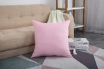 Cushion Cover Cotton Canvas 20X20 Pink Solid Hidden Zipper Bedroom Decor. Fixed Price $16.99.