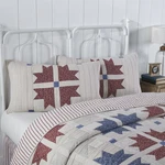 King Sham Celebration Fabric Farmhouse 21X37 Patchwork Bedding Decor Vhc Brands. Fixed Price $19.95.