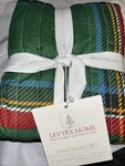 Levtex Home Multicolor Spencer Plaid Green Euro Shams Set Of New 26X26. Fixed Price $45.00.