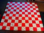 Country Cottage Cats & Kittens Balls Of Yarn Patchwork Flannel Throw Quilt-new. Fixed Price $74.99.