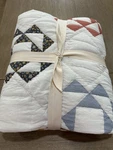 West Elm Kids Misha & Puff Patchwork Triangle Quilt Twin Imperfect. Fixed Price $84.00.