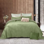 Shalala Velvet Quilt King Size,vertical Striped Bedding Set,lightweight Velve.... Fixed Price $132.97.