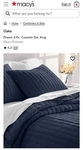 Oake Dream 3-PC. Quilted Coverlet Set King Navy Combo Polyester. Fixed Price $75.28.