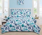 Coastal Home Collection Twin Size Reversible Bedspread Set W/ Quilts Shams Soft. Fixed Price $39.94.