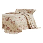 Benjara Rosle 3 Piece King Bedspread Set- Floral Print- Scalloped- Cream- Pink. Fixed Price $216.99.