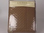 Ralph Lauren Solid Tan Camel Diamond Full Queen Quilt. Fixed Price $189.95.
