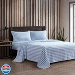 Eddie Bauer - Full Sheets, Cotton Flannel Bedding Set With Matching Pillo. Fixed Price $67.48.
